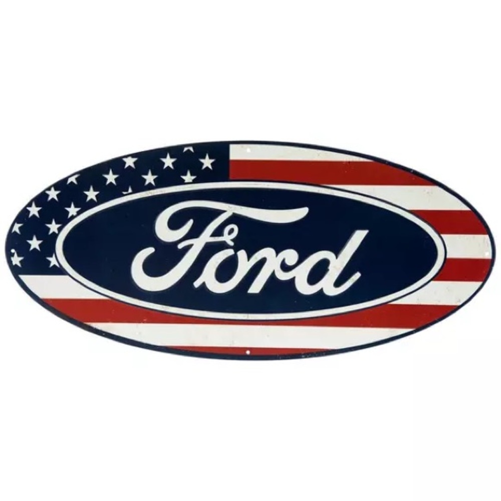 Ford Flag Metal Sign